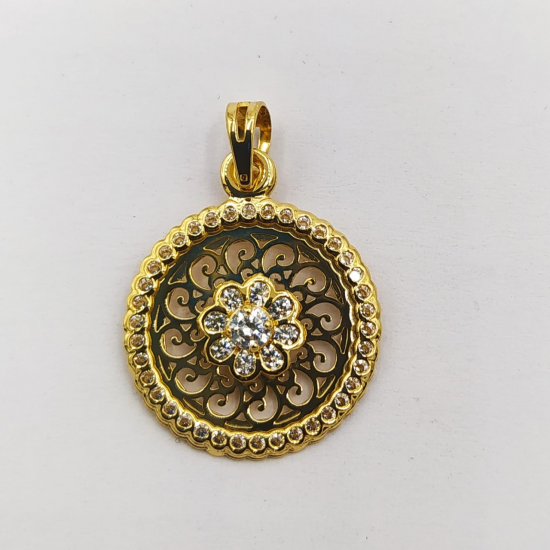 MEDALHA OURO AMARELO 19K