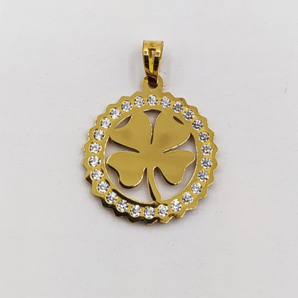 MEDALHA OURO AMARELO 19K