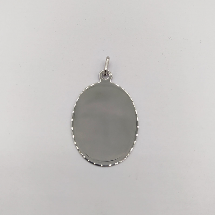 MEDALHA PRATA RODEADA