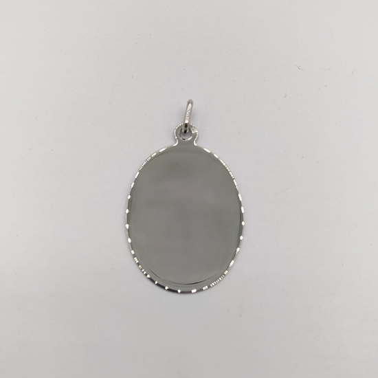 MEDALHA PRATA RODEADA