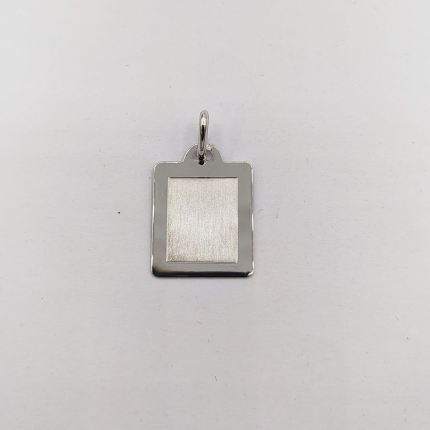 MEDALHA PRATA RODEADA