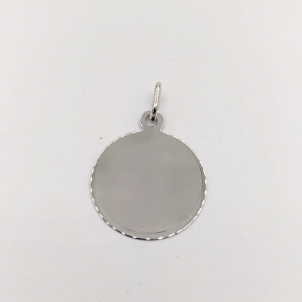 MEDALHA PRATA RODEADA