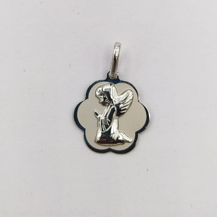 MEDALHA PRATA RODEADA