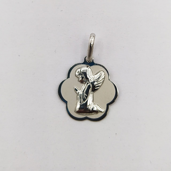 MEDALHA PRATA RODEADA