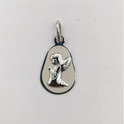 MEDALHA PRATA RODEADA