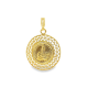 MEDALHA PRATA RODEADA E DOURADA