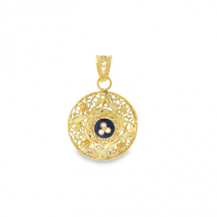 MEDALHA PRATA DOURADA