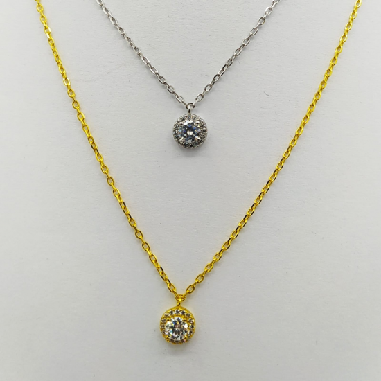 COLAR PRATA RODEADA OU DOURADA