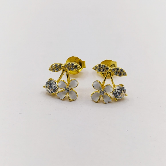 BRINCOS PRATA DOURADA