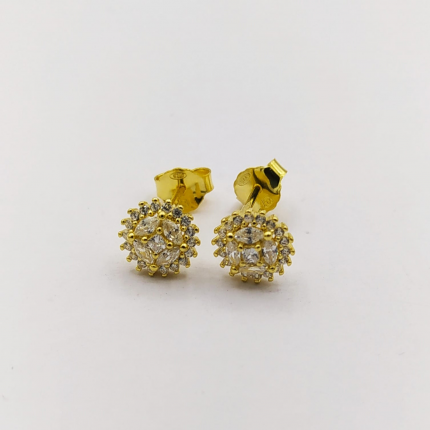 BRINCOS PRATA DOURADA