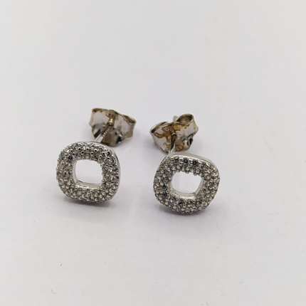 BRINCOS PRATA RODEADA