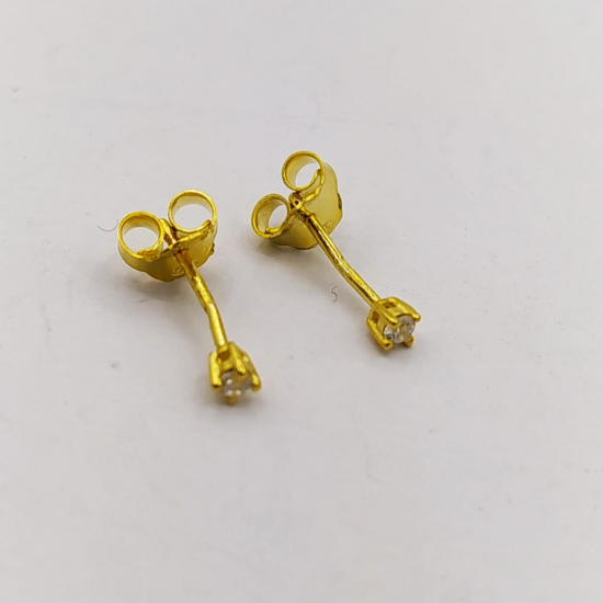 BRINCOS PRATA DOURADA