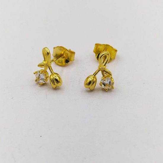 BRINCOS PRATA DOURADA