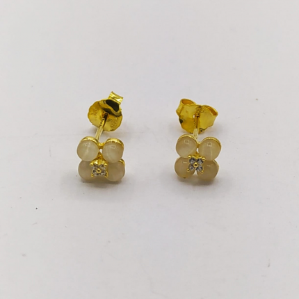 BRINCOS PRATA DOURADA