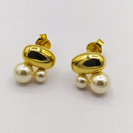 BRINCOS PRATA DOURADA