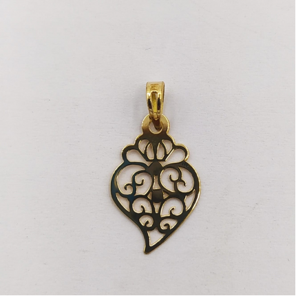 MEDALHA OURO AMARELO 19K