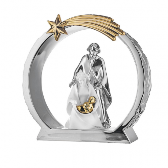 PRESÉPIO PRATA BILAMINADA