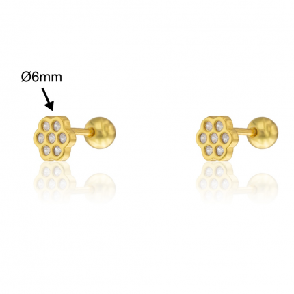 BRINCOS PRATA DOURADA