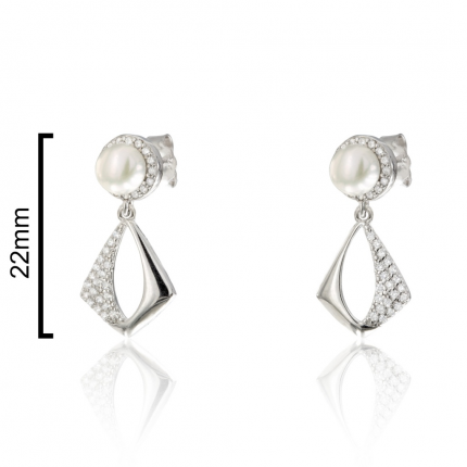 BRINCOS PRATA RODEADA