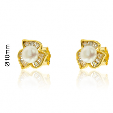 BRINCOS PRATA DOURADA