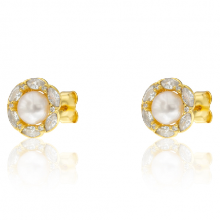 BRINCOS PRATA DOURADA