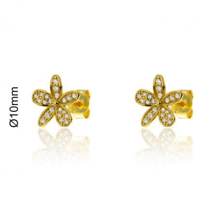 BRINCOS PRATA DOURADA