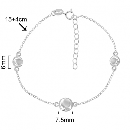 PULSEIRA PRATA RODEADA