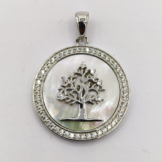 MEDALHA PRATA RODEADA