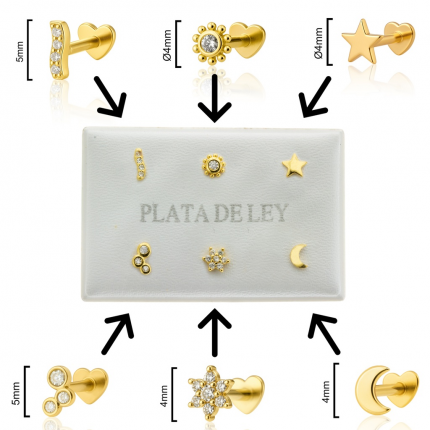 BRINCOS PRATA DOURADA