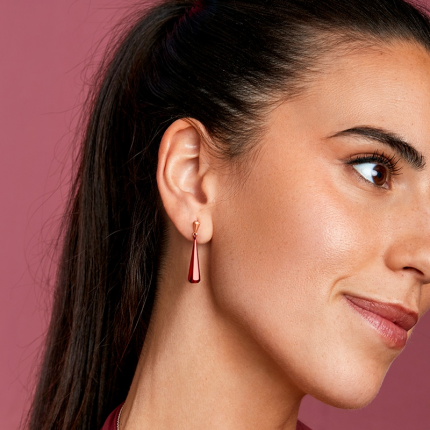 BRINCOS PRATA ROSE GOLD MAREA WOMAN