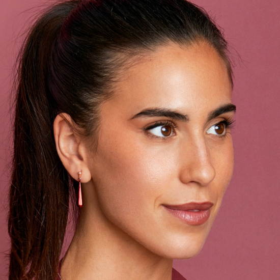 BRINCOS PRATA ROSE GOLD MAREA WOMAN