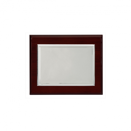PLACA PRATA BILAMINADA
