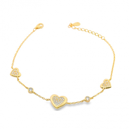 PULSEIRA PRATA DOURADA