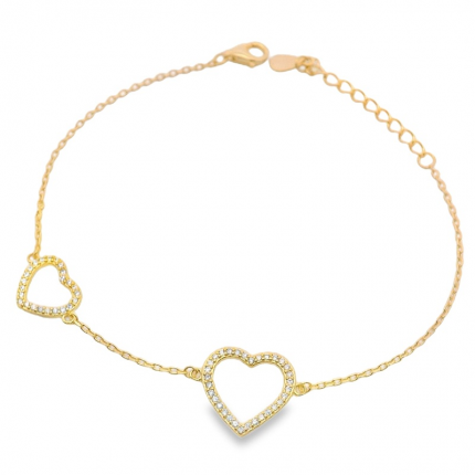 PULSEIRA PRATA DOURADA