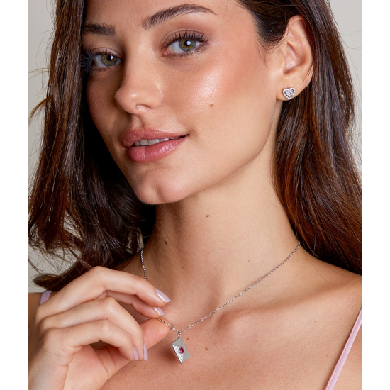 COLAR PRATA RODEADA MAREA ''LOVE''