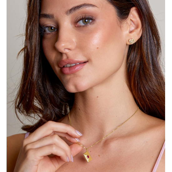 COLAR PRATA DOURADA MAREA ''LOVE''