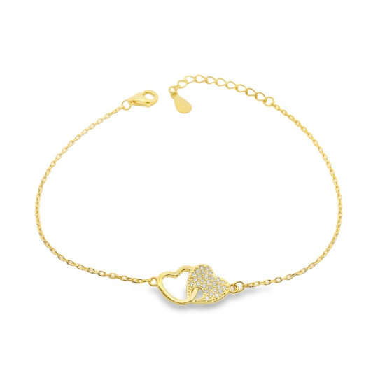 PULSEIRA PRATA DOURADA