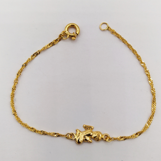 PULSEIRA OURO AMARELO 19K CRIANÇA