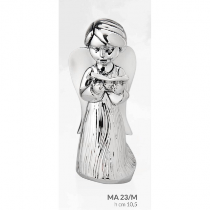 BIBELOT ANJO PRATA BILAMINADA