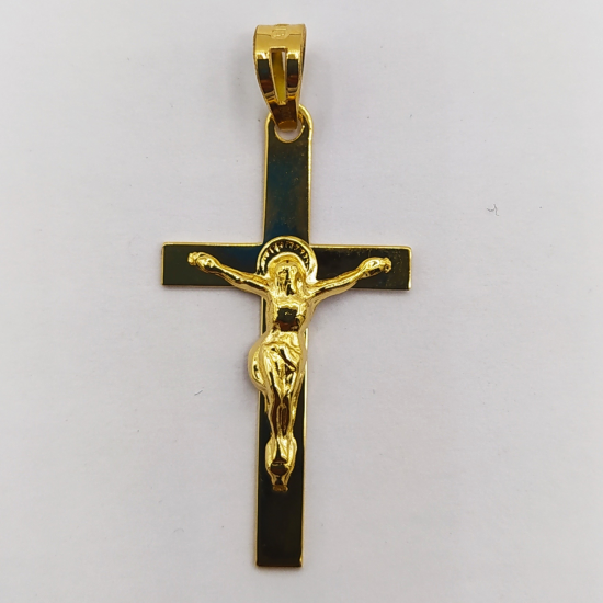 CRUCIFIXO OURO AMARELO 19K