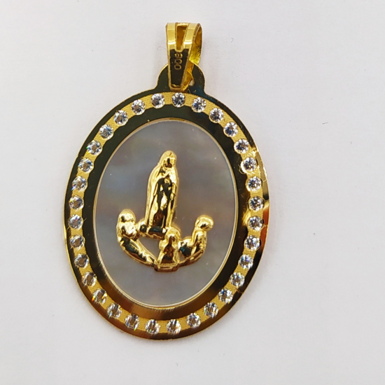 MEDALHA OURO AMARELO 19K