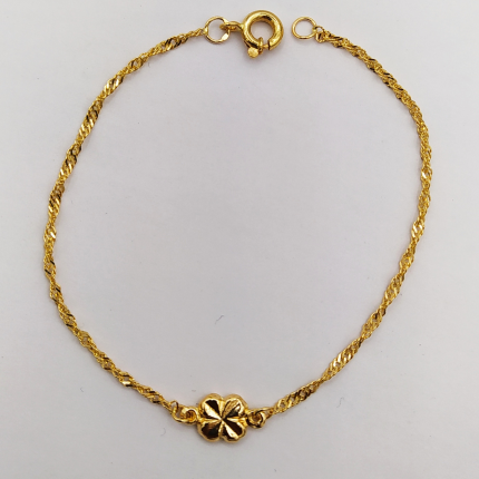 PULSEIRA OURO AMARELO 19K - CRIANÇA