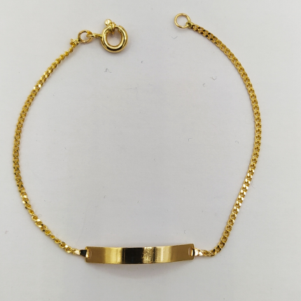 PULSEIRA OURO AMARELO 9K - CRIANÇA