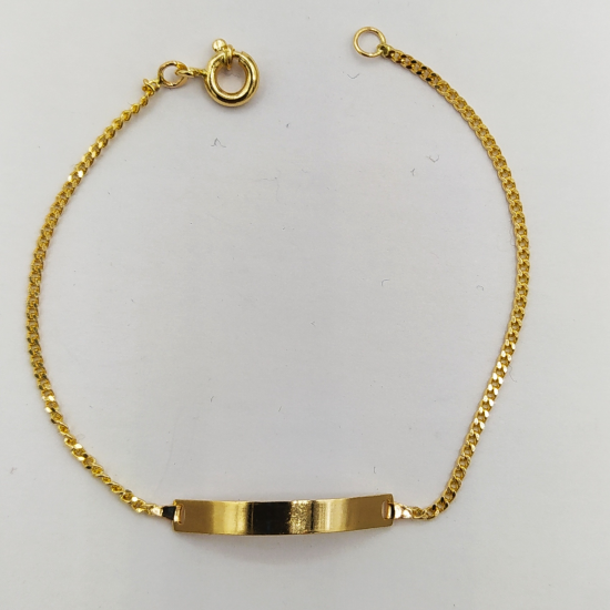 PULSEIRA OURO AMARELO 9K - CRIANÇA