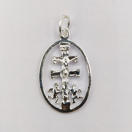 MEDALHA PRATA RODEADA