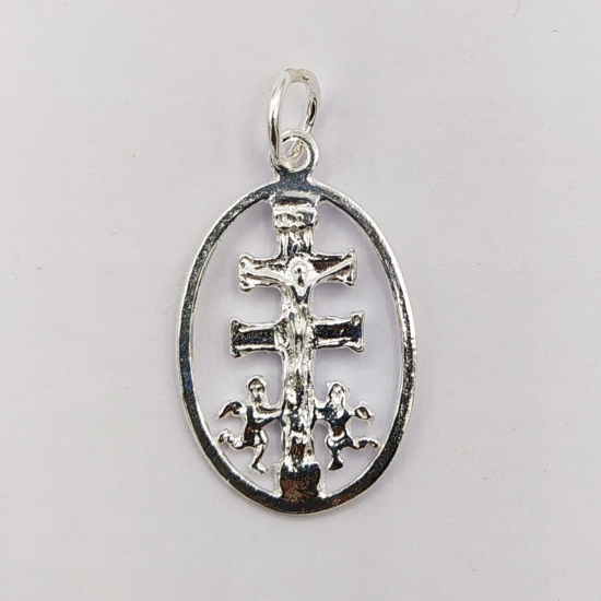MEDALHA PRATA RODEADA