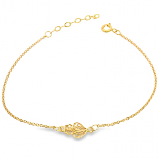 PULSEIRA PRATA DOURADA