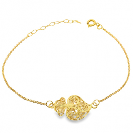 PULSEIRA PRATA DOURADA