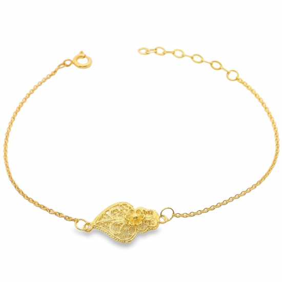 PULSEIRA PRATA DOURADA