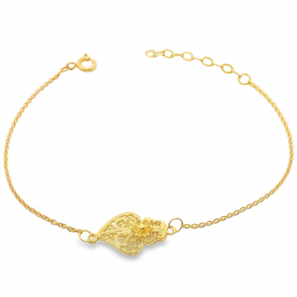 PULSEIRA PRATA DOURADA